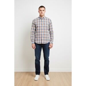 J Crew Men's Slim Fit Plaid Button Down Shirt Mens 100% Cotton, Size L, NWT